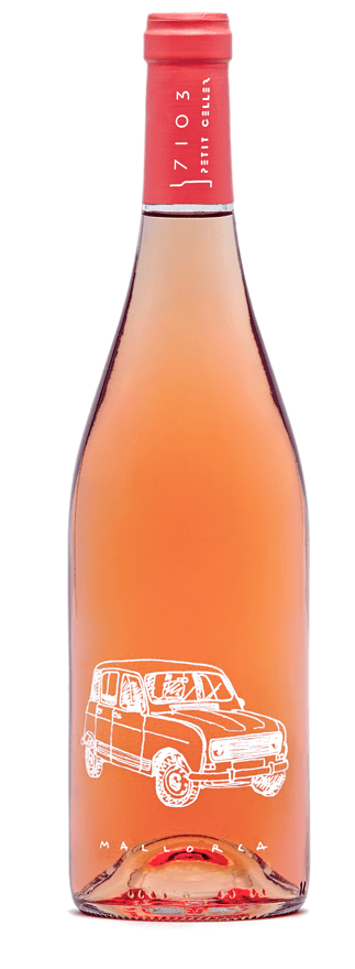 Imatge d'ampolla de vi rosat de celler 7103 Petit Celler