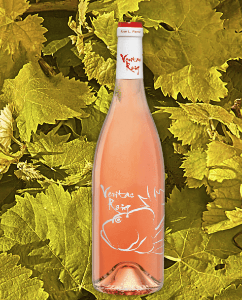 Imatge d'ampolla de vi rosat