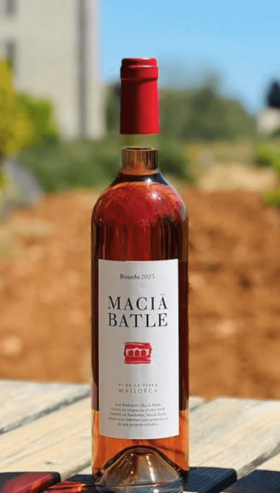 Bottle of rosé wine