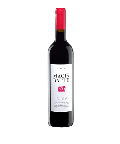 Botella de vino tinto