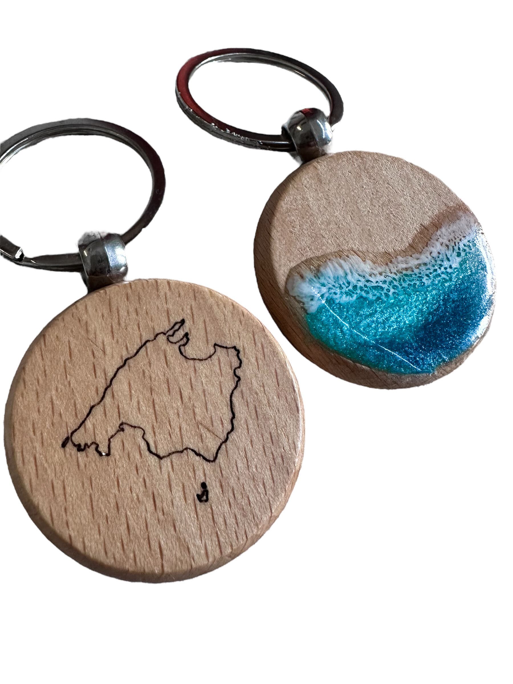 Image of keychain on both sides
