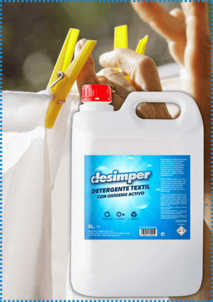 Detergente textil oxigenado, perfecto para eliminar todo tipo de manchas oxidantes
