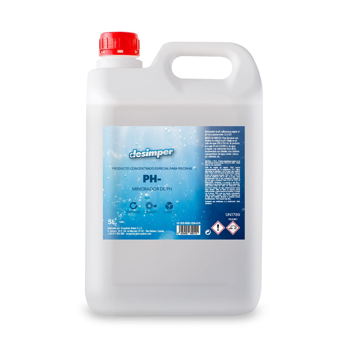 Producto concentrado especial para piscinas