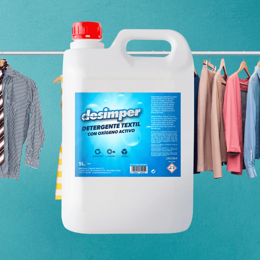 Detergente textil oxigenado, perfecto para eliminar todo tipo de manchas oxidantes