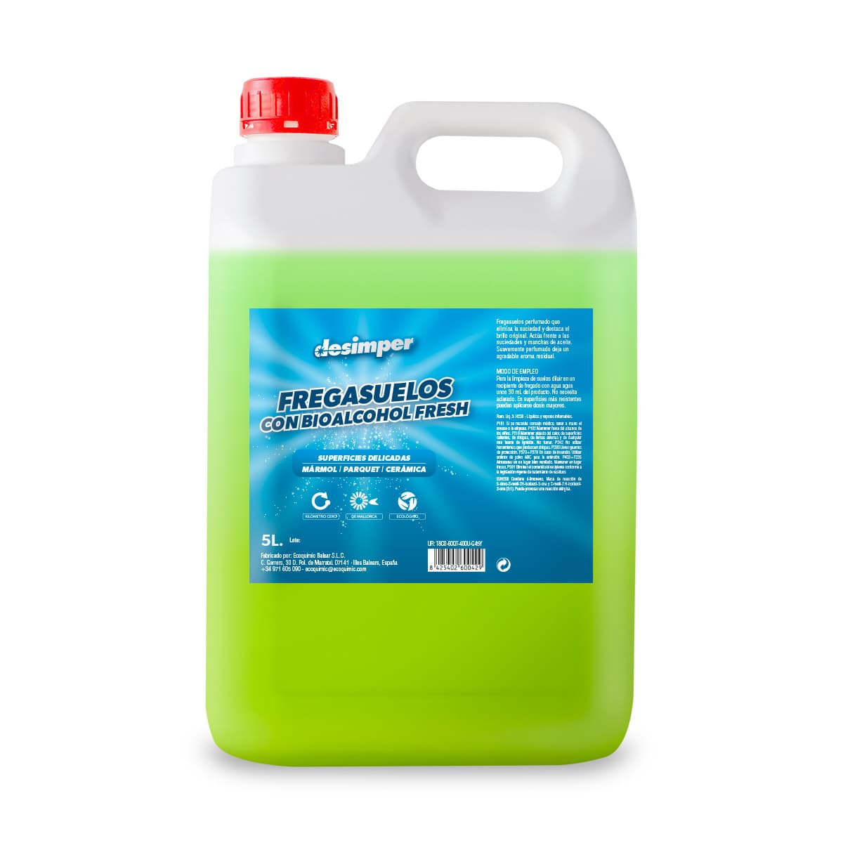 Liquid product, cleaner of surfaces even those that are waxed. It does not attack or nuance these surfaces, highlighting their original shine.