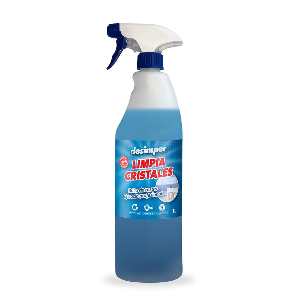 Producto específico para la limpieza de cristales, espejos y todo tipo de superficies acristaladas.