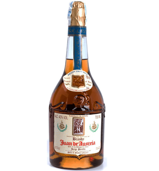 Bottle of brandy Juan de Austria 