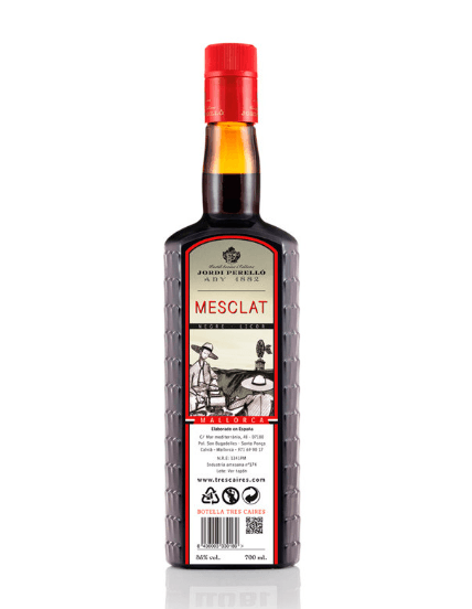 Botella de Mesclat negre