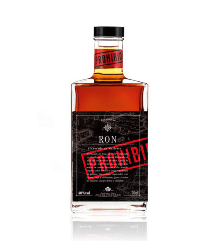 Bottle of rum Forbidden