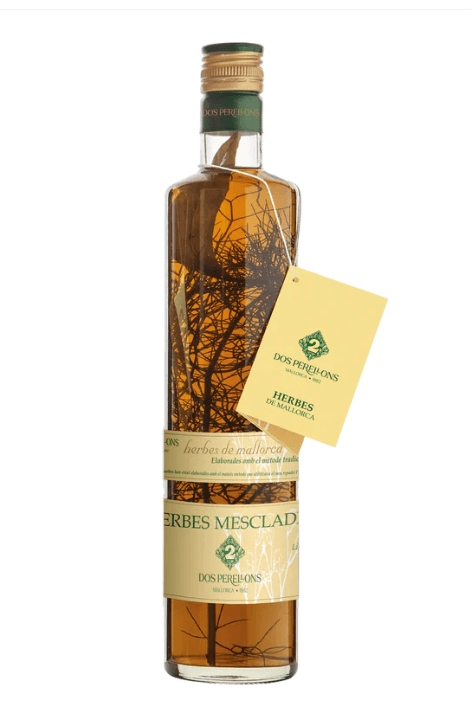 Mallorca Mixed Herb Liqueur Glass Bottle