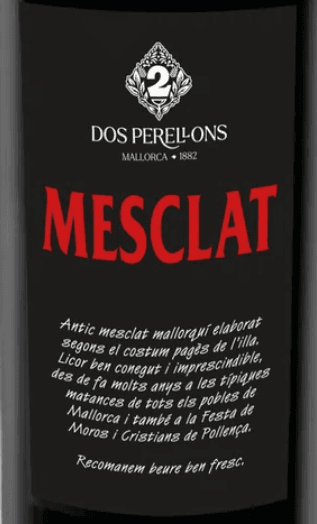 Mesclat Liquor Label