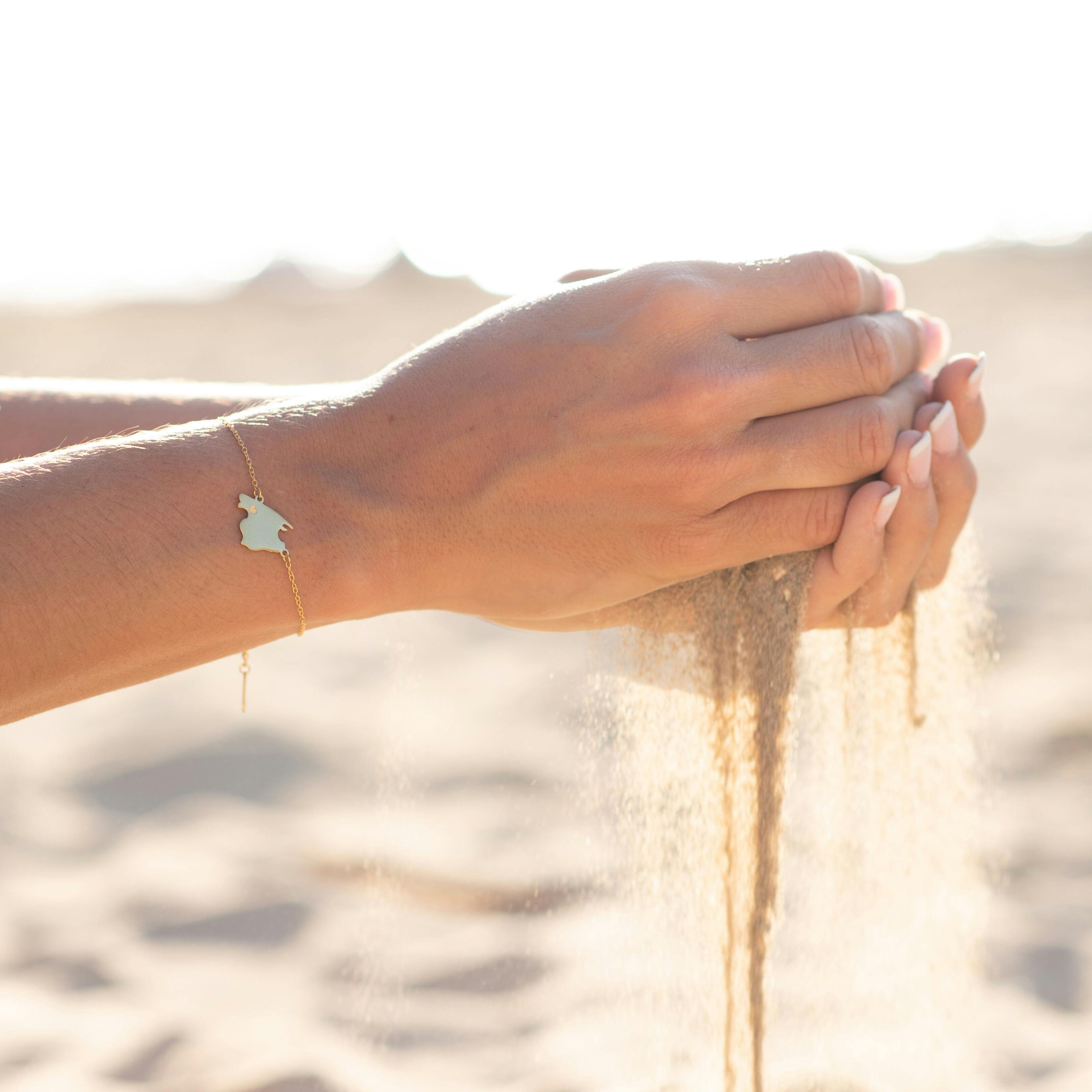 Image of Bracelet with profile of Mallorca La Palmesana