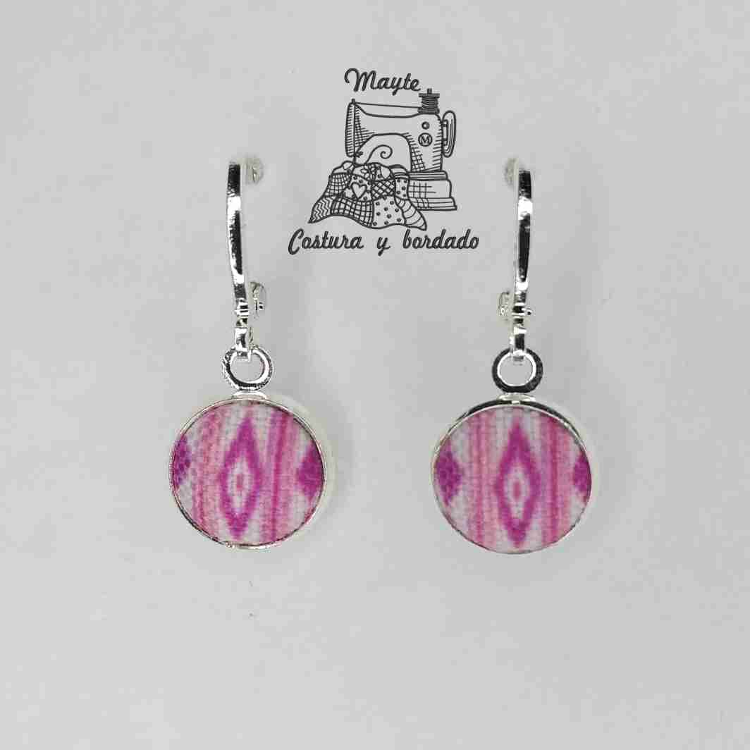 Pink-mauve earrings