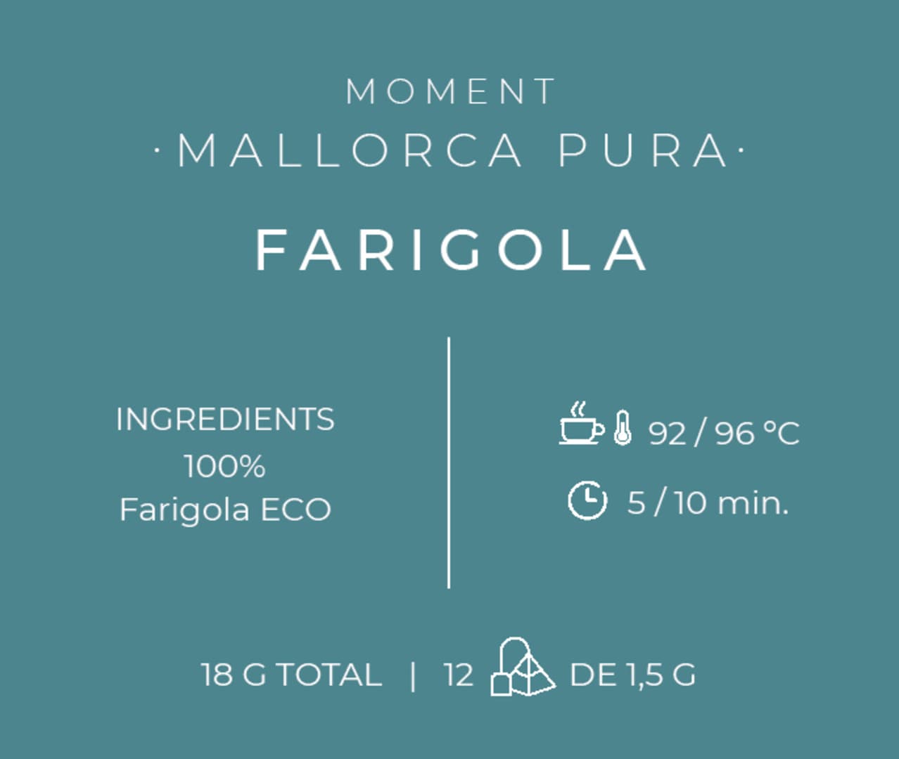 Etiqueta d'infusió de farigola 