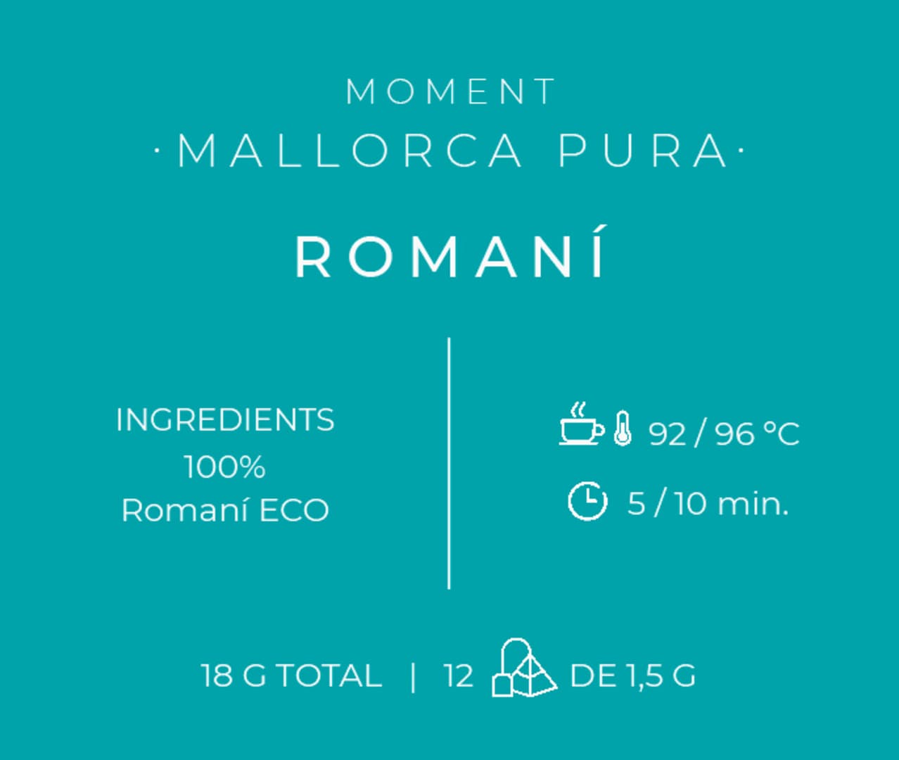 Etiqueta d'infusió de romaní T'Estim