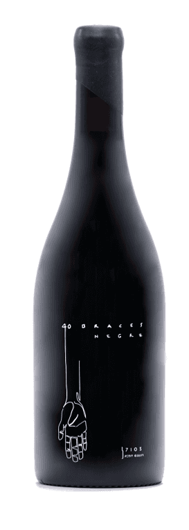 Imagen de botella de vino tinto 40 Braces Negre