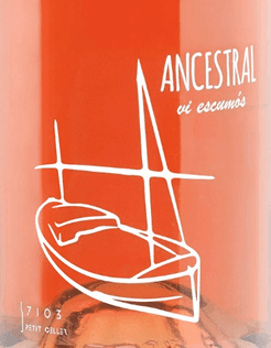 Ancestral rosé wine label image