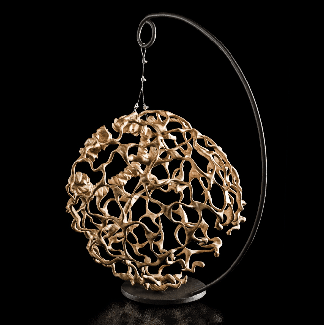 Full image of Carved Wood Synapse Sculpture