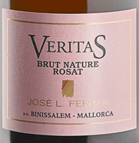 Etiqueta de Veritas Brut Nature Rosat