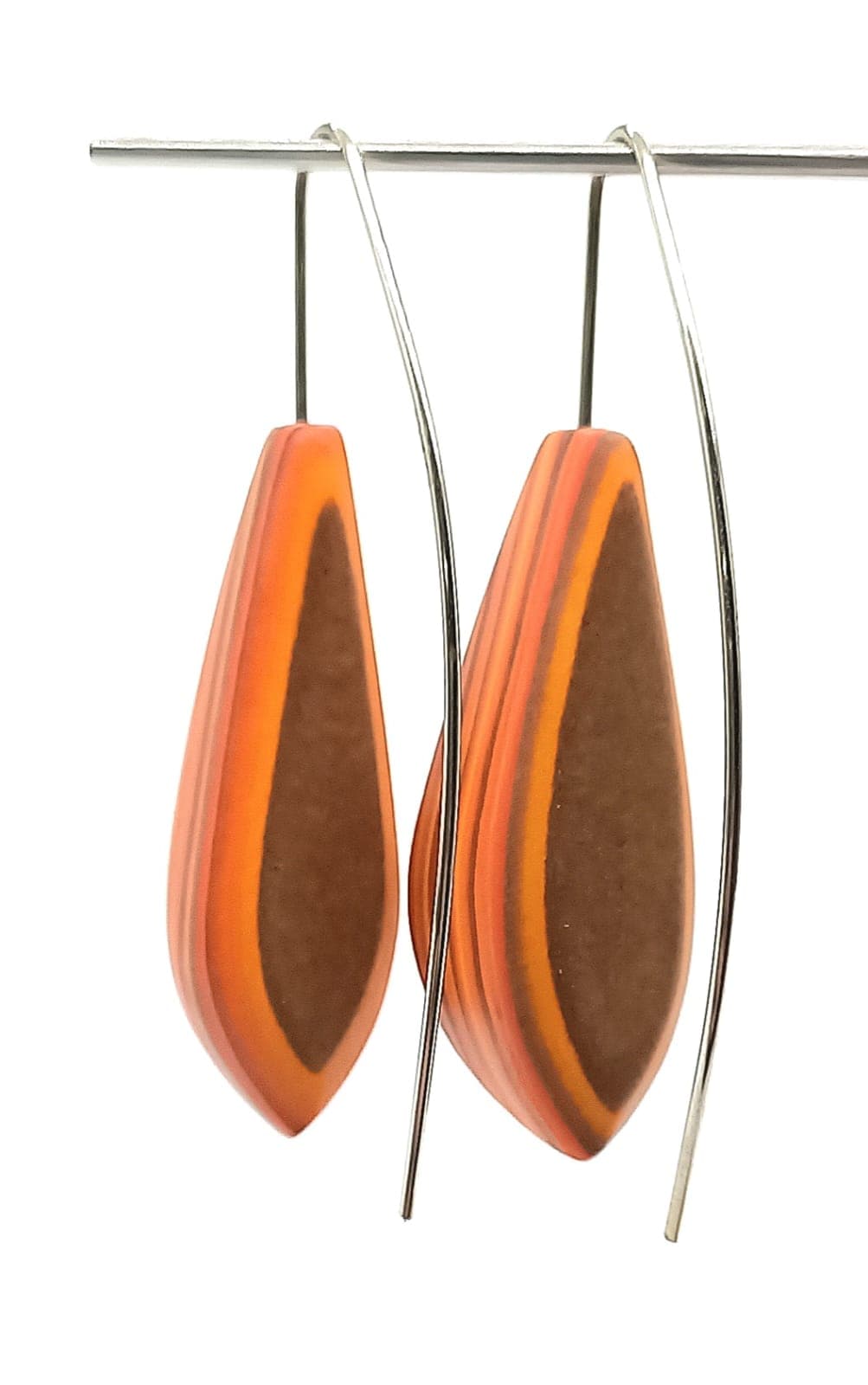 Imagen posterior Pendientes Gota Punta Frente