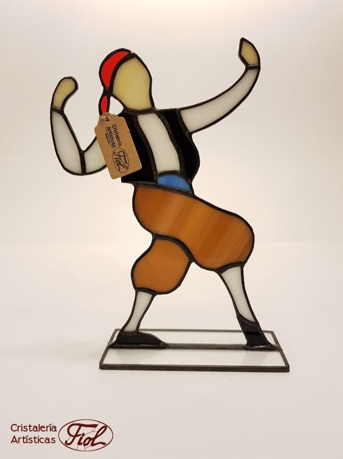 Fiol Payés Mallorcan Glassware Brown - blue