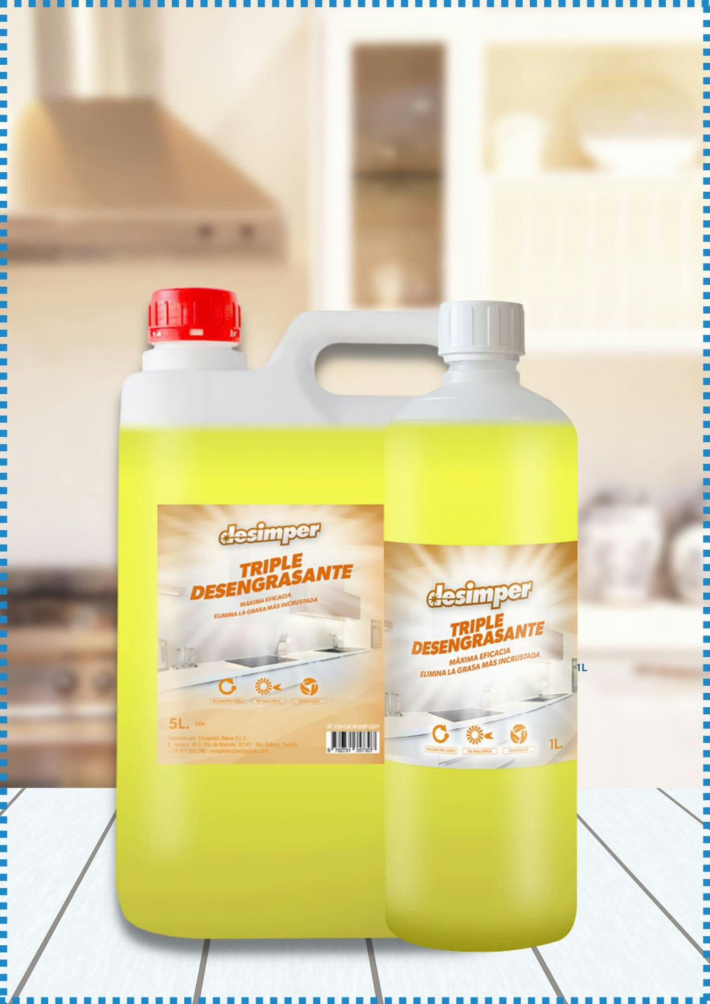 Ideal product for cleaning fats, burnt oils and persistent dirt.