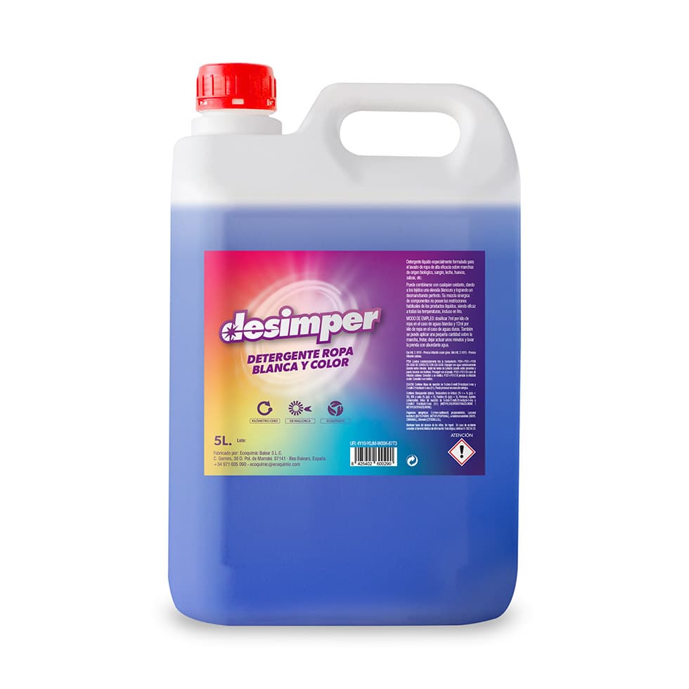 Liquid detergent specially formulated for high-efficiency laundry