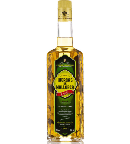 Flasche Hierbas Dulces Tres Caires Mallorca