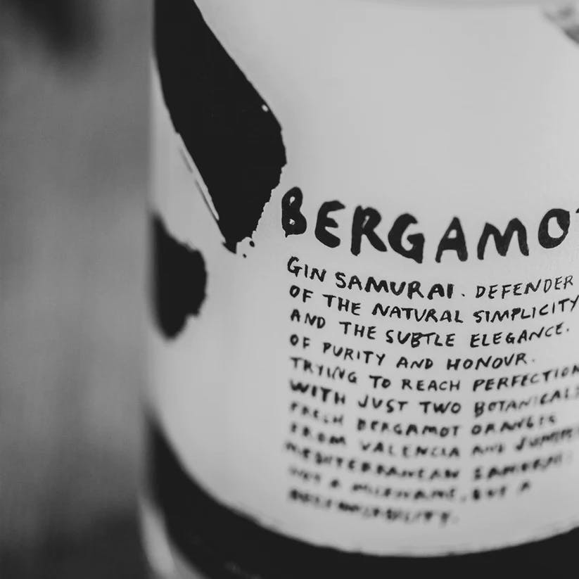 Bild von Gin Eva "La Bergamota" Mallorca trockener Gin 0,7 L - Etikett