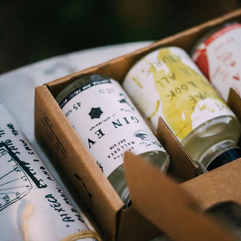 Image of Gin Eva "Tasting Flight Box" Mallorca Dry Gin Box