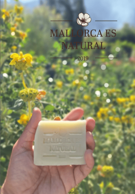Organic solid shampoo made from virgin olive oil, made in Sóller, Mallorca.