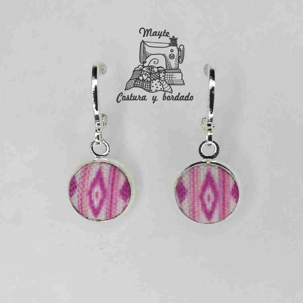 Pink-mauve earrings