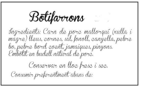 Imatge de botifarrons Cas Sereno dolç o picant