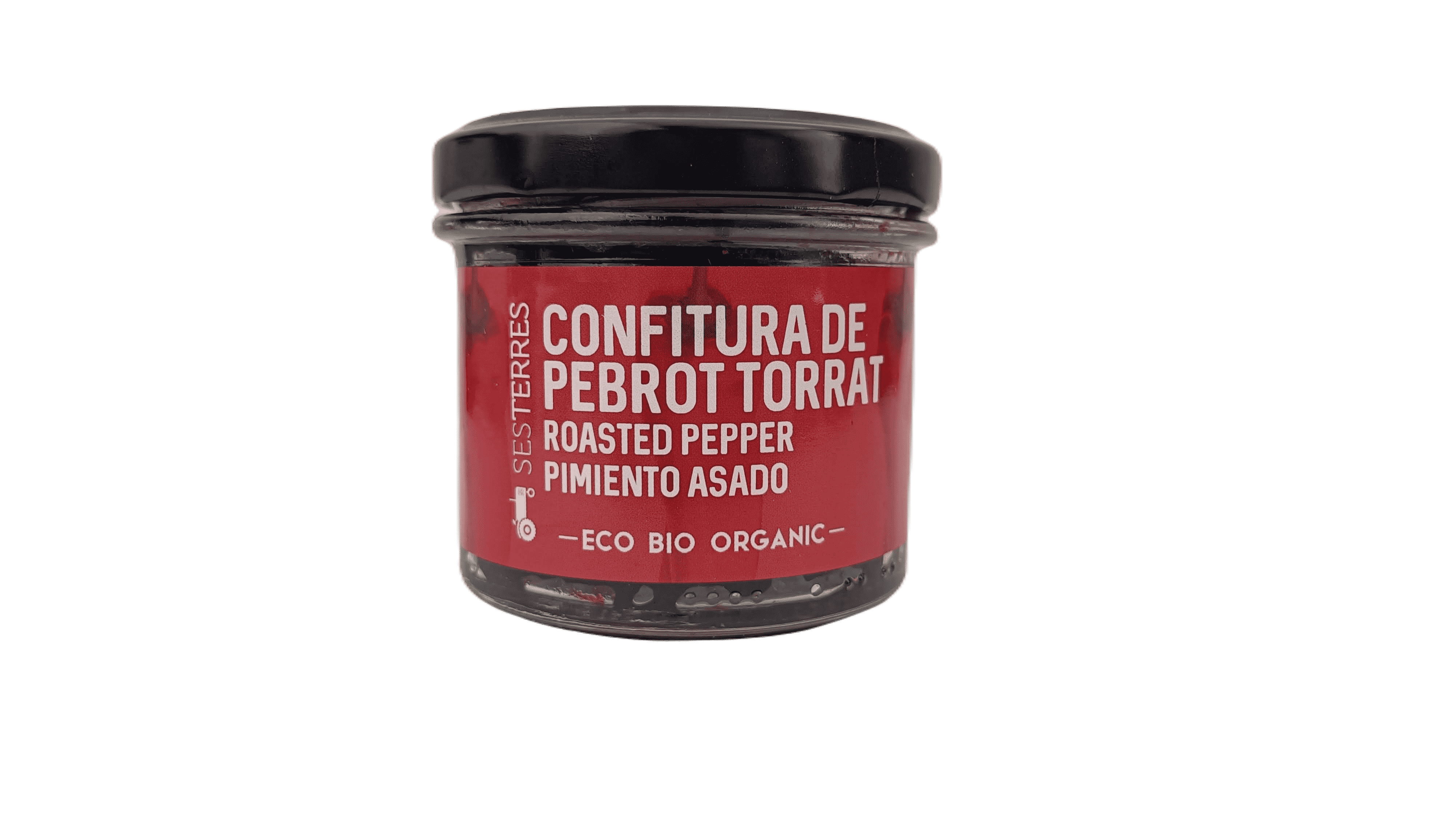 Confitura ecológica de pimiento asado. Bote 100 g