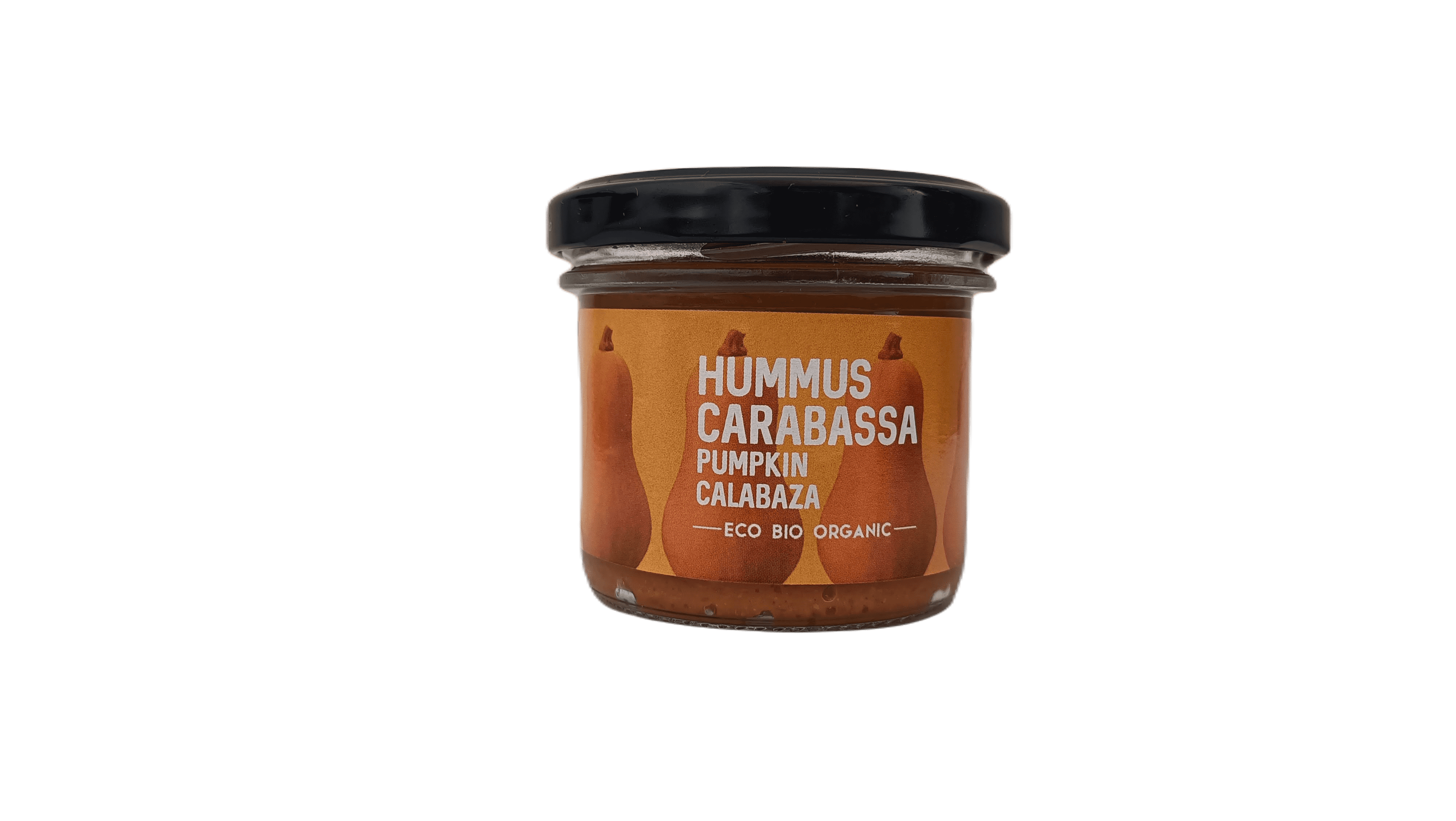 Bio-Kürbis-Hummus. Flasche mit 100 Gramm