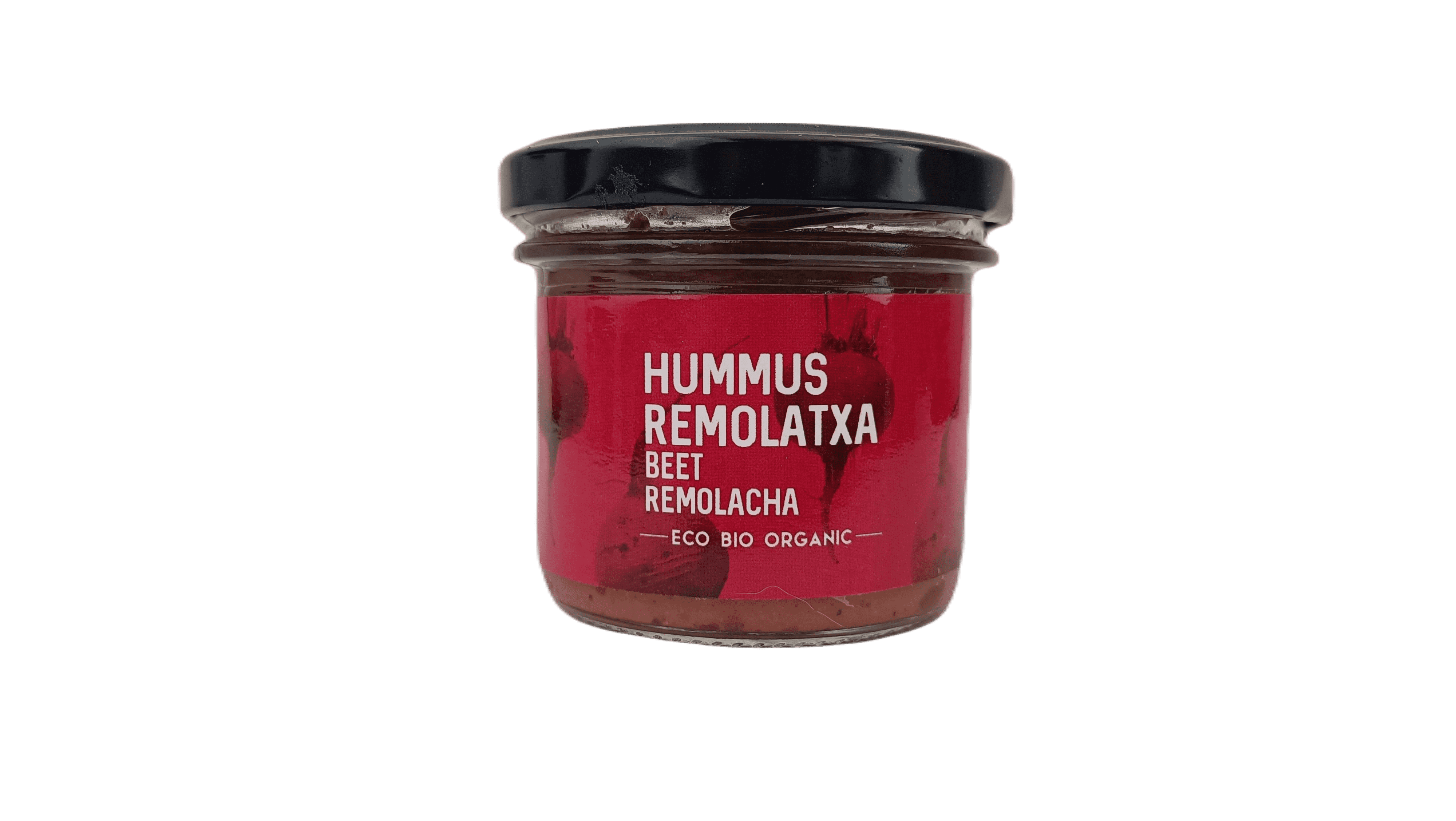 Bio-Rote-Bete-Hummus. Flasche mit 100 Gramm