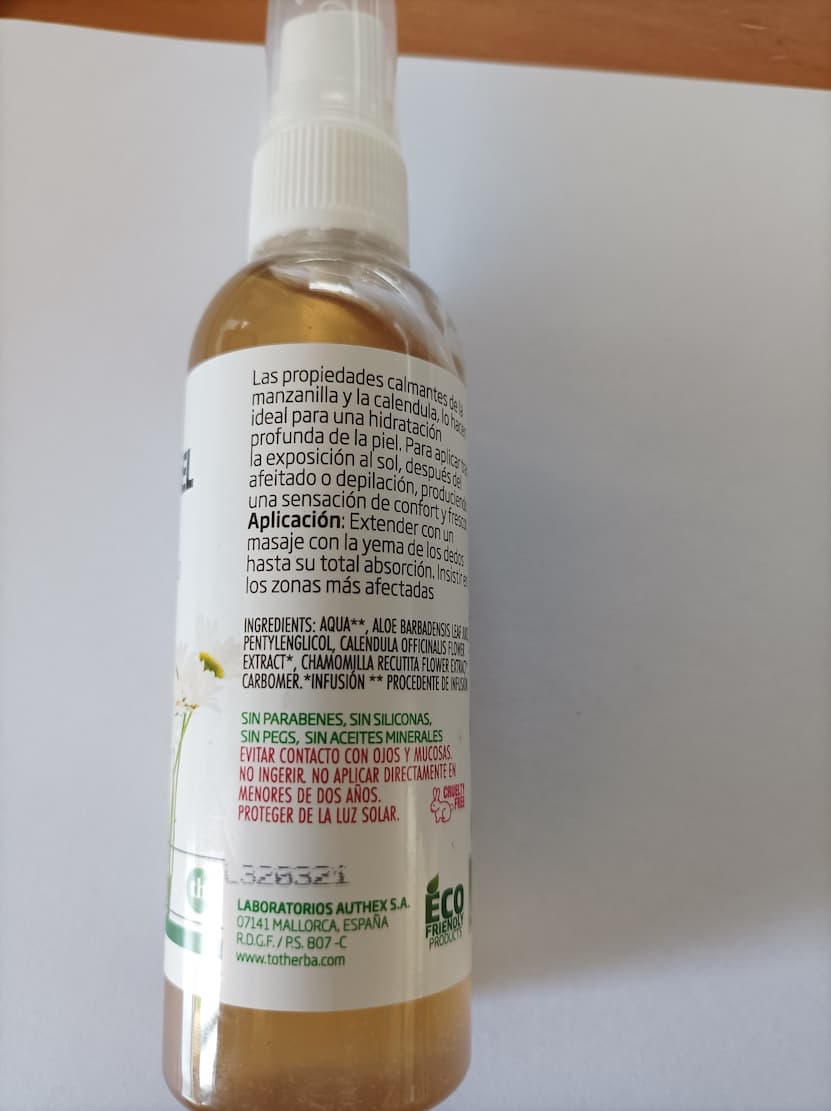 Imagen  con detalle de Gel after beach 100ml