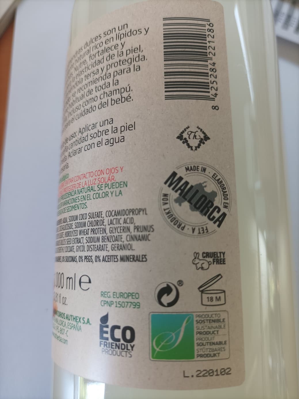 Imatge d'etiqueta Gel de dutxa llet d'ametlles