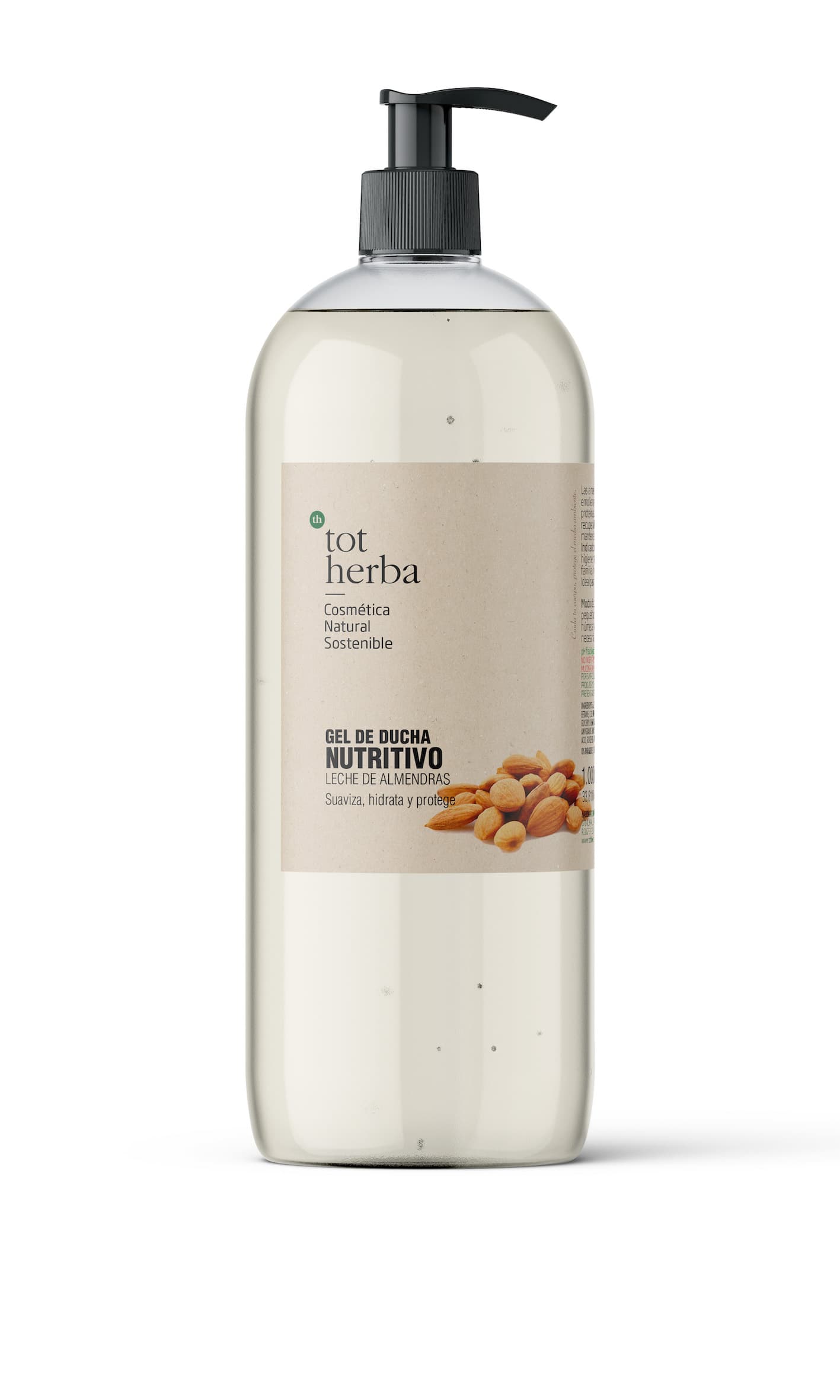 Gel de dutxa nutritiu de llet d' ametlles