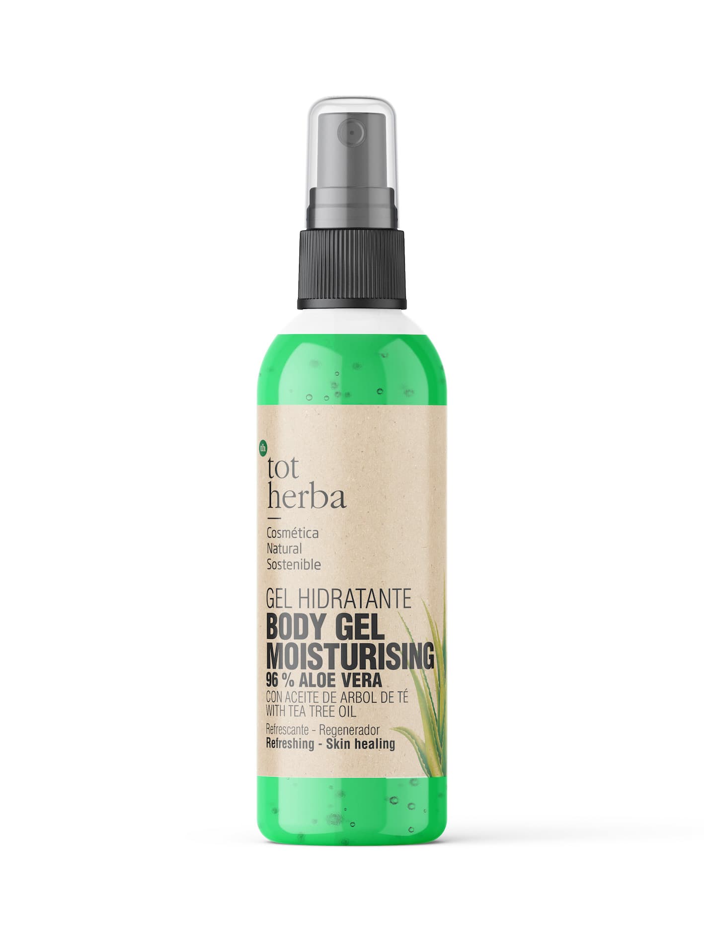 Imatge Gel hidratant aloe vera 96% amb arbre de te 100ml