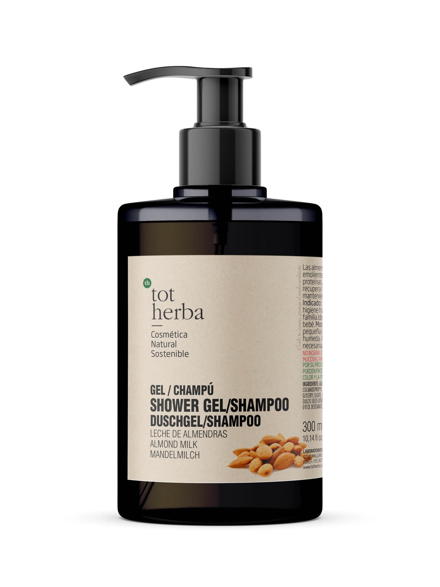 Gel xampú de llet ametlles 300ml